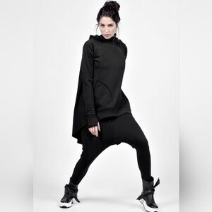 AAKASHA Asymmetric Zipper Hoodie